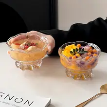 美しいデザインのアイスクリームボウル【ガラス製・フルーツヨーグルトにも最適】