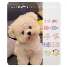 犬用 ヘアクリップ【小さなクマのデザイン・ファッション性・かわいい】（セットアップ対応）
