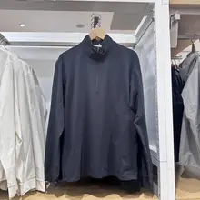 男女兼用速乾透湿ロングスリーブTシャツ【半ラウンドジッパー・UVカット】（セットアップ対応）