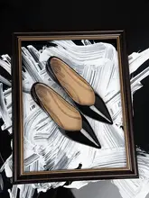 真皮製 フレンチスタイルのベージュパンプス【通勤用・ポインテッドトゥ・大きいサイズ対応】