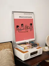ユニークなデザインの90年代風 Bauhausスタイル アートポスター【イラスト・壁掛け装飾用】