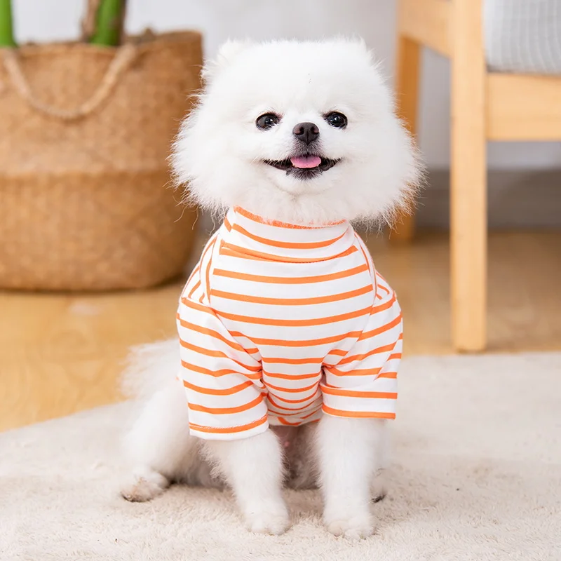 柴犬小型犬用犬用夏服：可爱熊图案设计，毛不易脱落，适合中小型犬