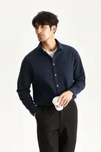 JSSD HOMME メンズ 春用 長袖ブラックシャツ【ビジネスカジュアル・ポロカラー】