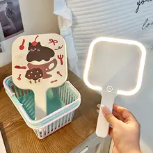 LED付きハンドミラー【メイク用・持ち運び便利・高品質】