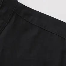 新中式デザインの小立襟綿長袖シャツ【薄手・ノーカラー】