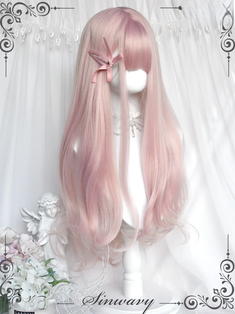 バレリーナ風の長いカールウィッグ：大人のロングヘアアレンジに最適な優雅なデザイン