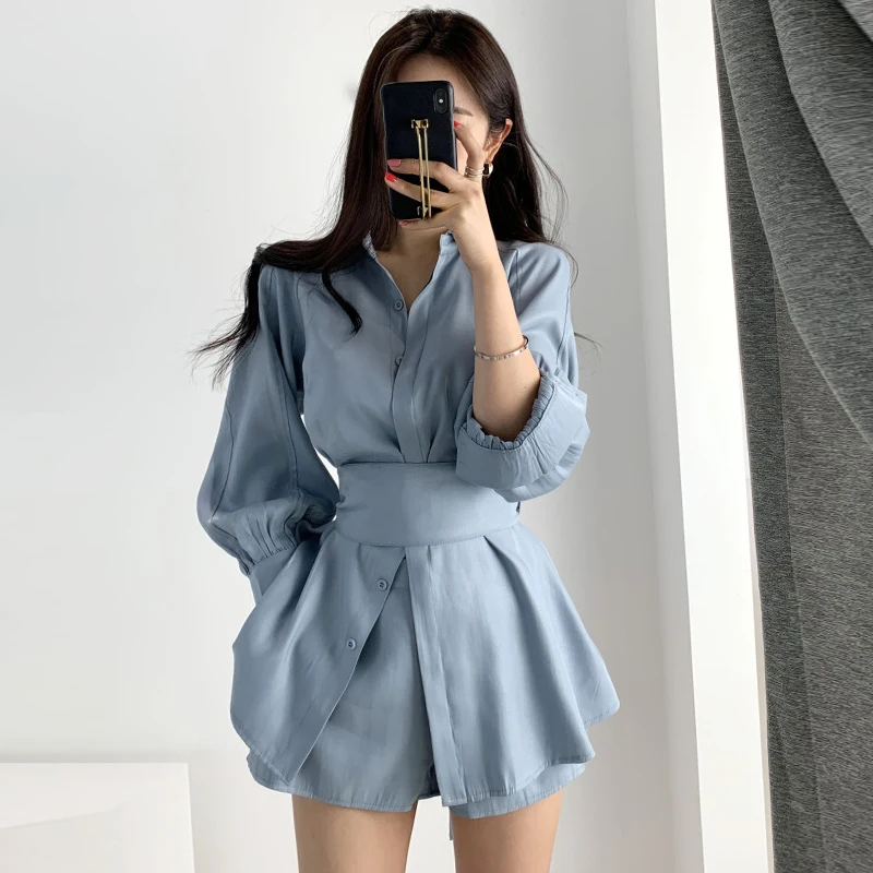 自分に合った服を選ぶには？韓国風リボンシャツとハイウエストショートパンツのセットが解決する3つの悩み