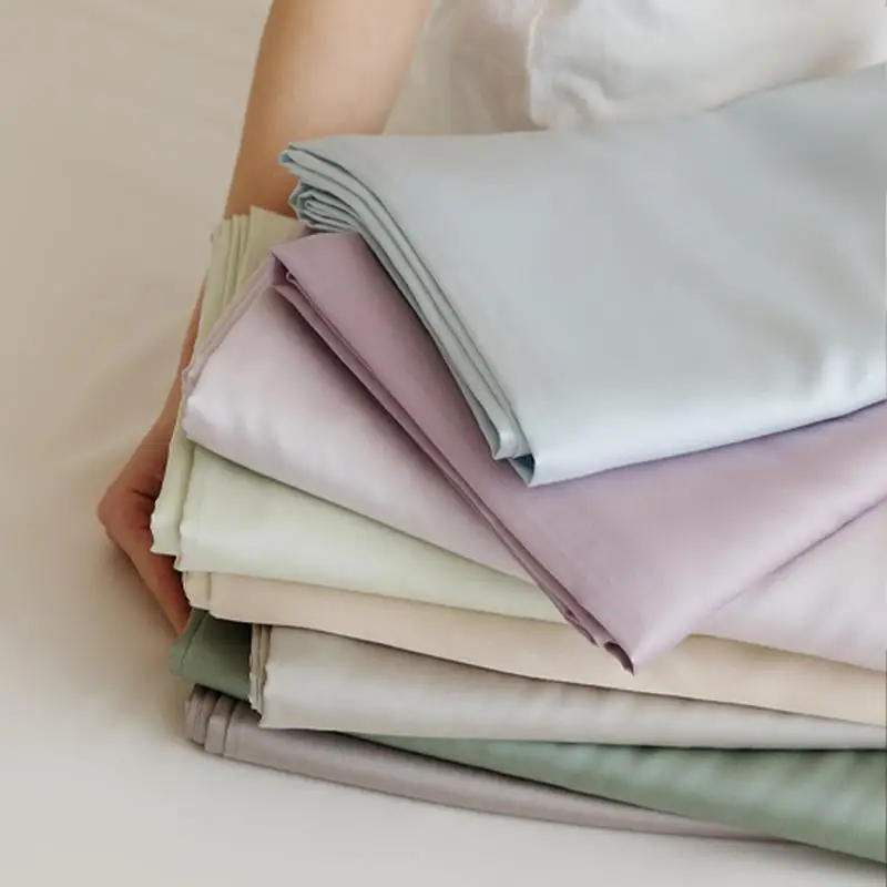 涼感シンプルデザイン ダブルサイズベッドシーツ：天絲素材による夏用快適性と実用性の検証