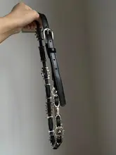 ヴィンテージ風彫刻デザインベルト【高級感・ファッション・カジュアルなデニム用アクセサリー】