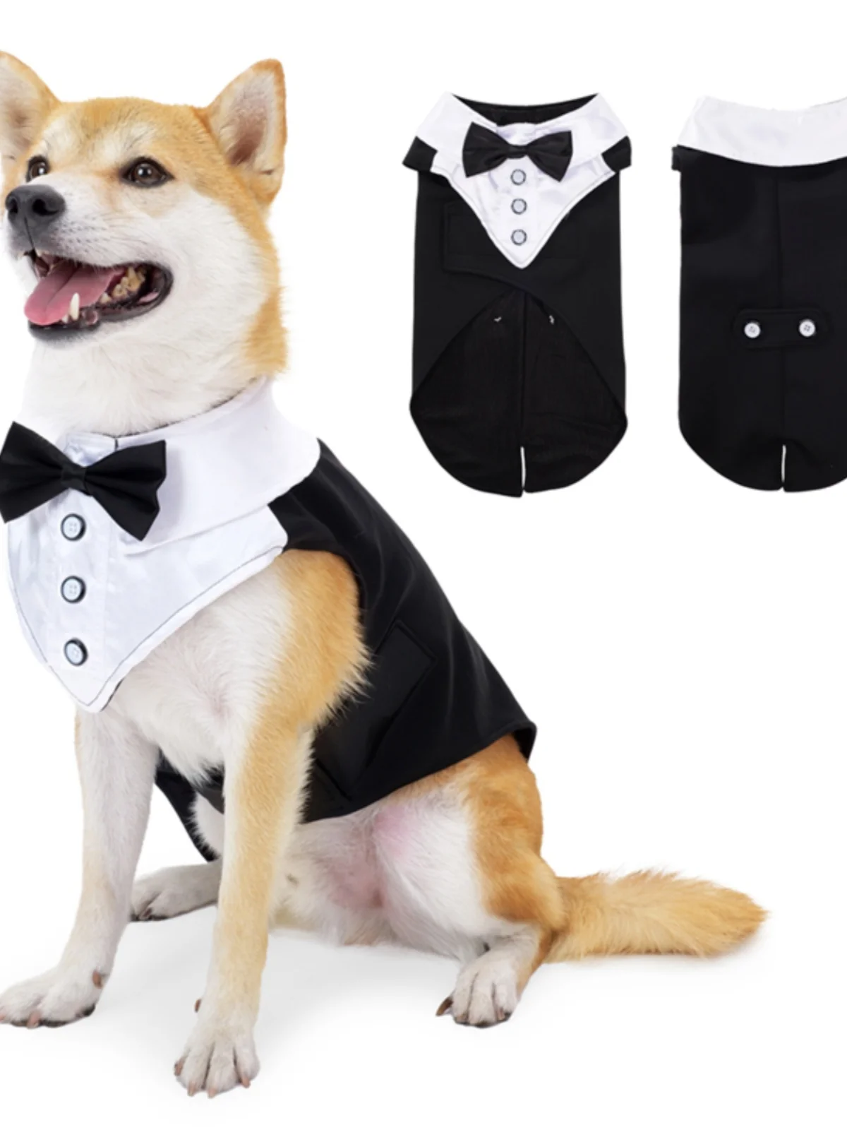 チワワ用のフォーマル犬服：蝶結び付き格子スーツの実用性とサイズガイド