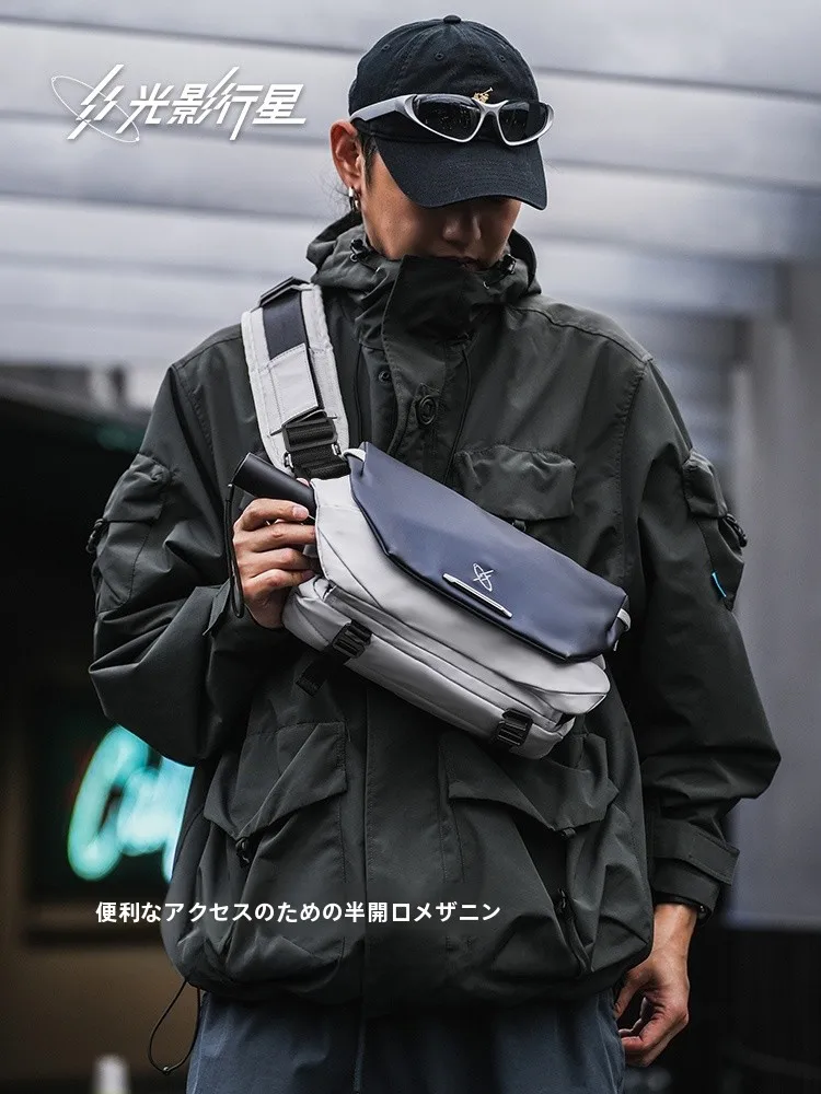 男性用斜め掛けバッグ：通勤向け軽量設計とタブレット収納の実用性
