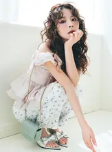 美しい花柄デザインのハイウエストストレートパンツ【ポケット付き・体型カバー・スリムフィット】（セットアップ対応）