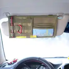 車載用サンシェード収納ケース【多機能・眼鏡ホルダー・カード収納・タクティカルデザイン】