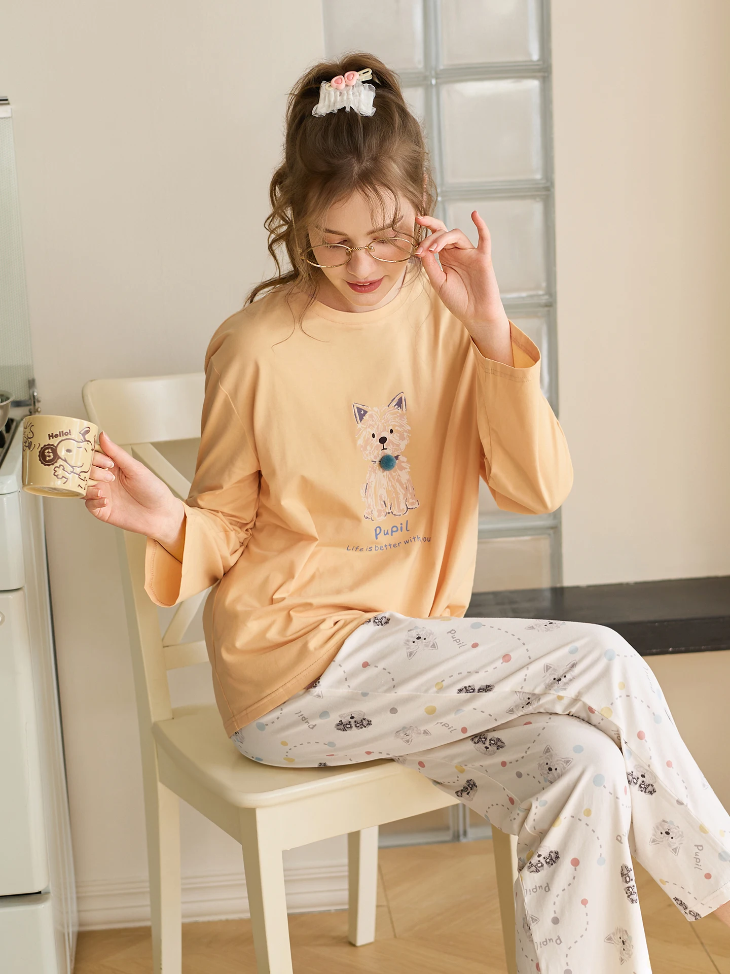 可愛いデザインの女性用長袖パジャマ【綿素材・春秋用】おすすめのブランドやお店