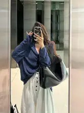 オーバーサイズ長袖日焼け防止シャツ【カジュアル・・女性用】