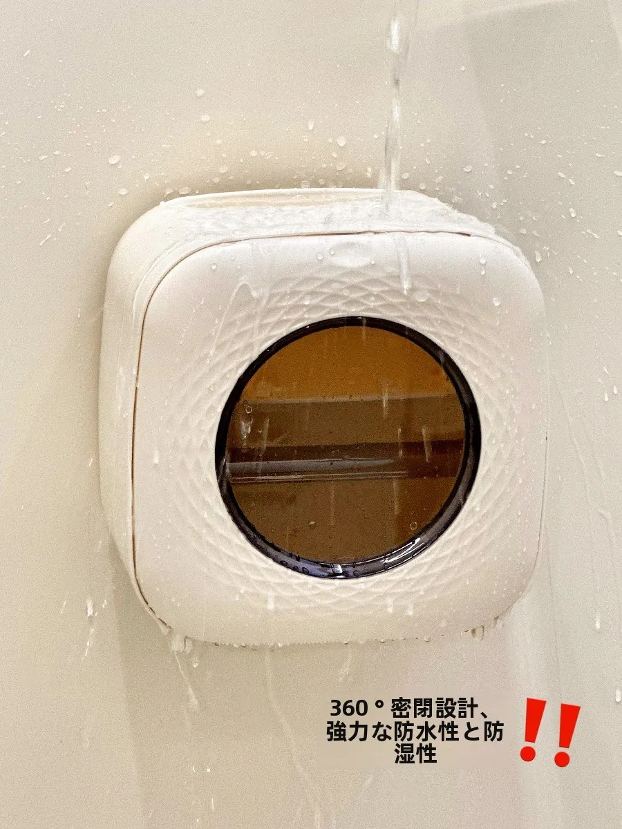 壁掛け式吸盤フックラック：機能性と収納効率を重視したバスルーム収納の実用性