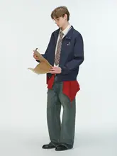 クリーンフィット ハリントンカラー男士ジャケット【春秋用・コーチ工装】
