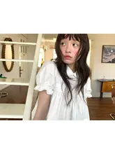 白色 春夏用 上着【短袖・甘いタックギャザー・ドールシャツ・バルーンスリーブ】