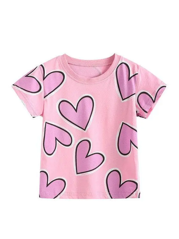 夏用子供半袖Tシャツ：4歳女児向けの涼しいプリントデザインと肌触りの良さ