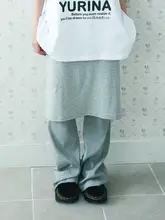 ストライプ柄のフィット感あるパンツ【カジュアル・レギンススタイル・女性用】（セットアップ対応）