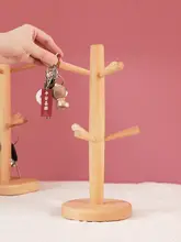 カエデ材の壁掛けキーラック【玄関用・創意的収納・デスクトップ用】
