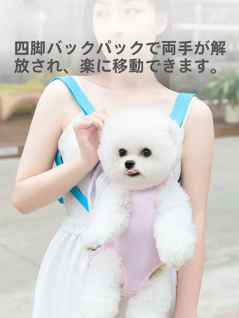 犬のお散歩グッズをコスパ良く揃える方法 - ペット用リュックサックのサイズと前面収納