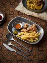 レトロノスタルジック 食器 洋食ステーキ インダストリアルスタイル