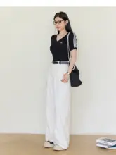 ラフな直線シルエットのデニムパンツ【ゆったりしたフィット感・大きいサイズ・ストレートレッグ】