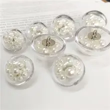 透明半球パールボタン【スリーブレスコート用・名門デザイン】