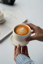 ZEROHOME 陶器製ラテカップ【シンプル・マットな質感・コーヒー用】