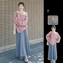 春のコーディネートに最適な華やかなワンピース【韓国スタイル・独特なデザイン】（セットアップ対応）