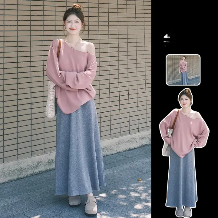春のコーディネートに最適な華やかなワンピース【韓国スタイル・独特なデザイン】（セットアップ対応）