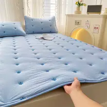 夏用大豆混合綿スリムマットレス【防滑・薄型・家庭用】