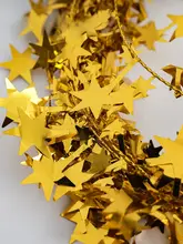 星型スパンコールモチーフガーデンデコレーションワイヤー【クリスマス用・写真撮影用】