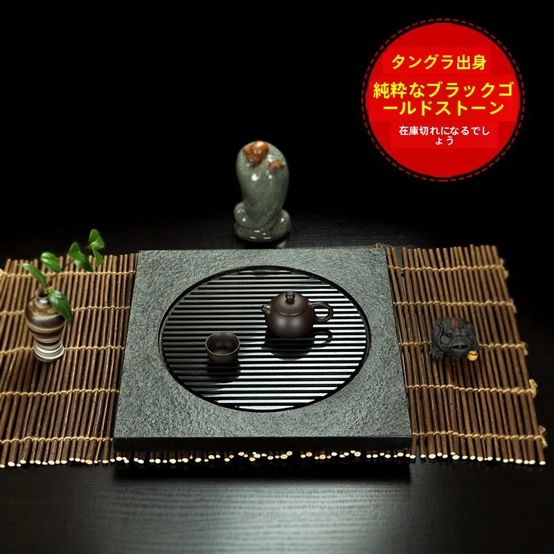 唐豊 黒金石茶盤：新中式石材茶具の排水機能と実用性を徹底解説