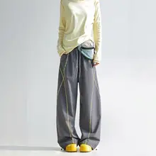 スポーツパンツ【女性用・韓国風・スタイル・スリムストレート・カジュアル】（セットアップ対応）