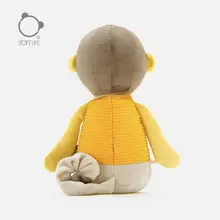 可愛らしい短毛フリースの猿のぬいぐるみ【赤ちゃん用・安眠サポート・出産祝い】