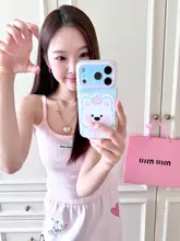スマホケース iPhone対応 レディース 蝶結び かわいい 犬柄 インスタ映え 全周囲保護 カバー