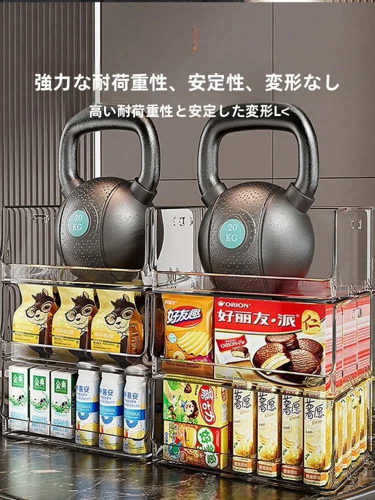 透明アクリル製デスク収納ボックス：傾斜デザインでコードや小物を効率的に管理