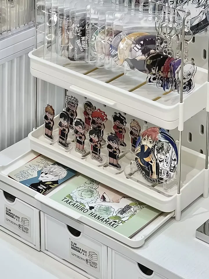 アクリル製デスクトップ収納ボックス【透明・コインディスプレイスタンド・記念品用】