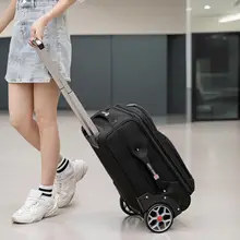 大径ホイールの静音キャリーバッグ【旅行用・女性向け・パスワード式・登場可能】