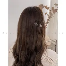 シンプルで洗練されたデザイン！シルバー系 前髪クリップ【サイドフリンジ用・アクセサリー】
