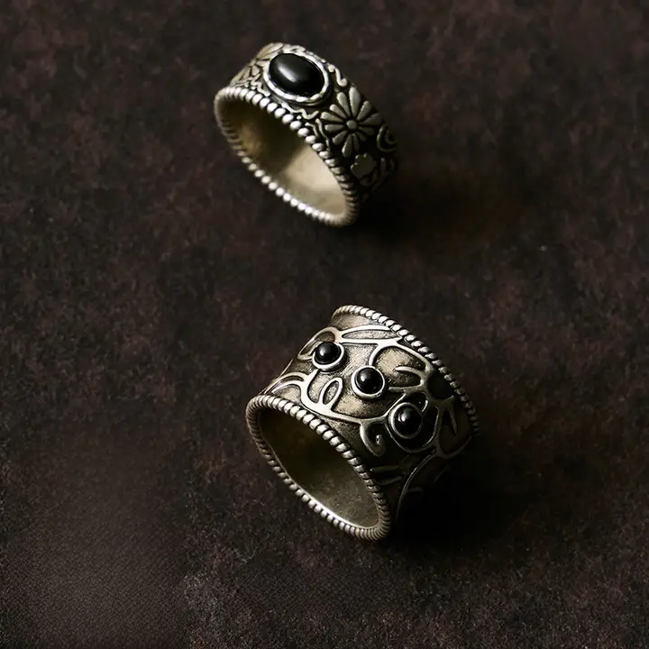 レトロガーデンデザインのリング【オリジナルデザイナーアクセサリー】