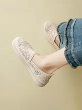 レースデザインの女性用サンダル【極上の柔らかさ・楽々着脱・夏用・キャンバス素材】