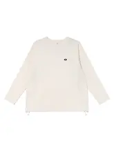 速乾印刷長袖Tシャツ【レディース・ルーズフィット・ラウンドネック・秋冬用】