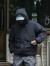 冬季用アウトドアジャケット【白鹅绒・フード付き・厚手・保温性】
