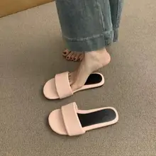 夏用 フラット サンダル【オープントゥ・柔らかな底・女性用】（セットアップ対応）