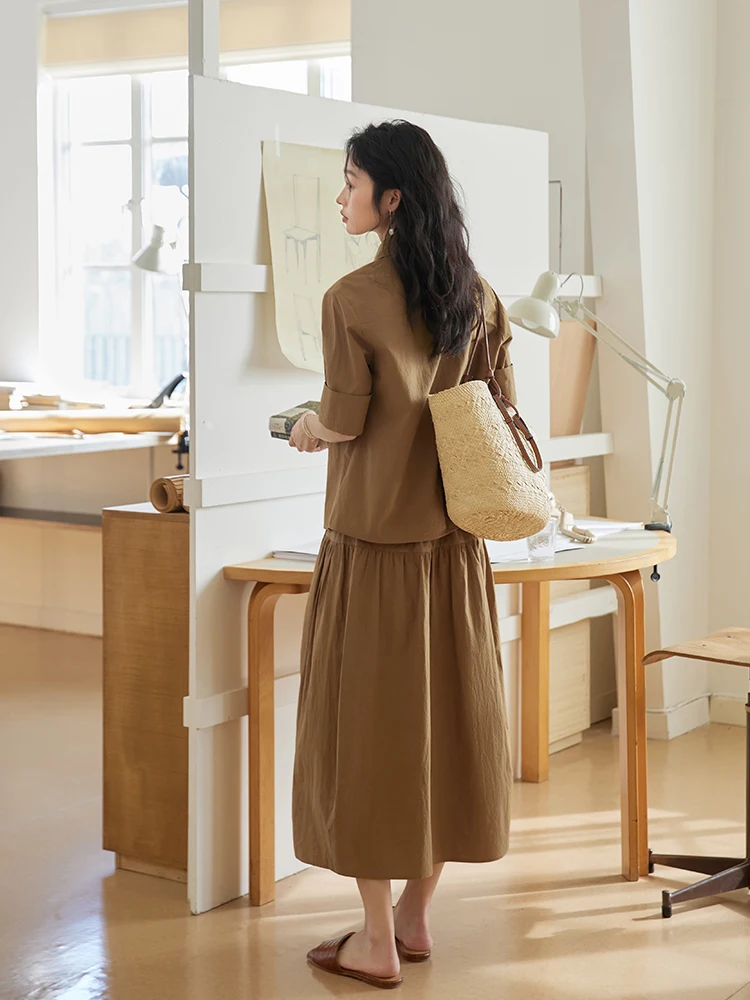 4月20度の服はどう選ぶ？長綿シャツと花苞スカートのヴィンテージスタイルが解決する春の悩み