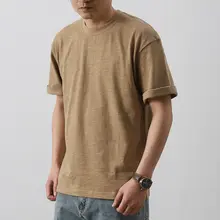 アメリカンヴィンテージ風 バンブーコットン Tシャツ【短袖・ユニセックス・シンプル無地】