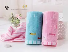 純綿製 子供用フェイスタオル【6枚セット・家庭用・洗顔用】